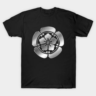 Oda Clan Kamon Silver Chrome T-Shirt